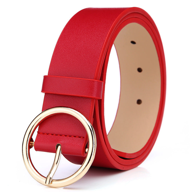 Round-Buckle PU Belt — product image 2