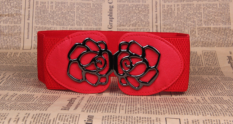 Floral-Buckle Stretch Belt — product image 3