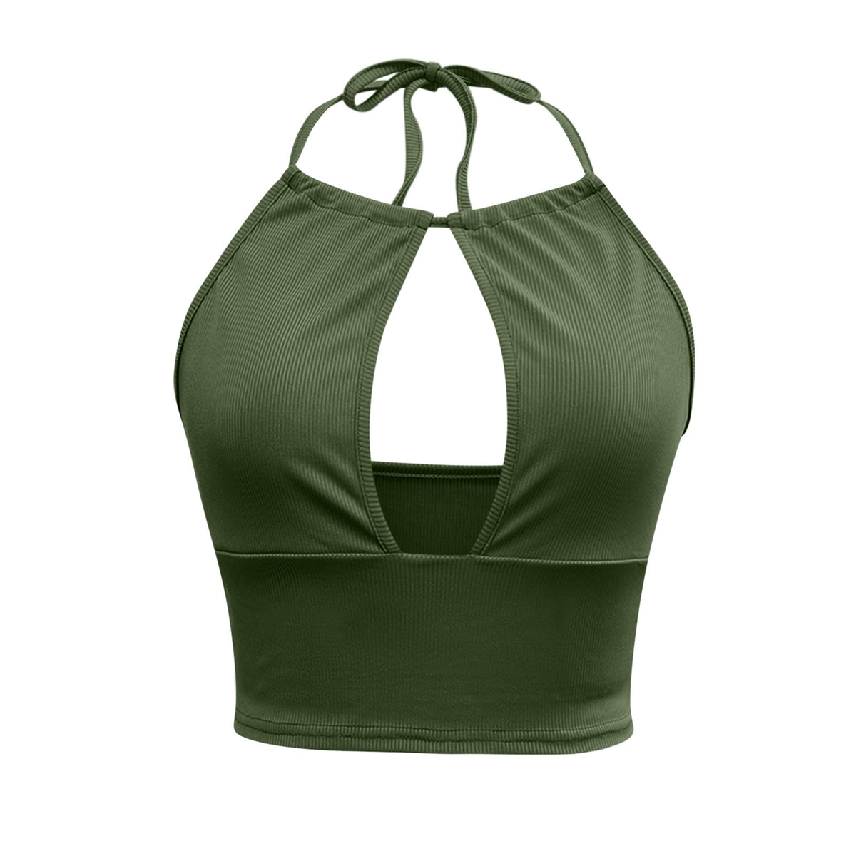 Ribbed Halter Cutout Camisole — product image 5