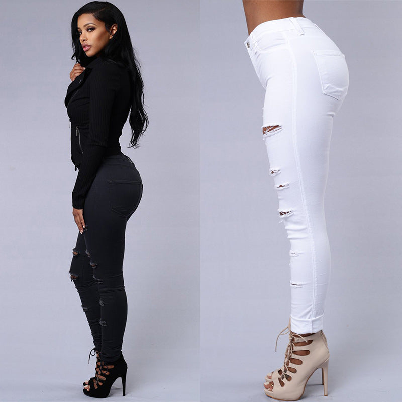 Distressed High-Waist Skinny Jeans — product image 2