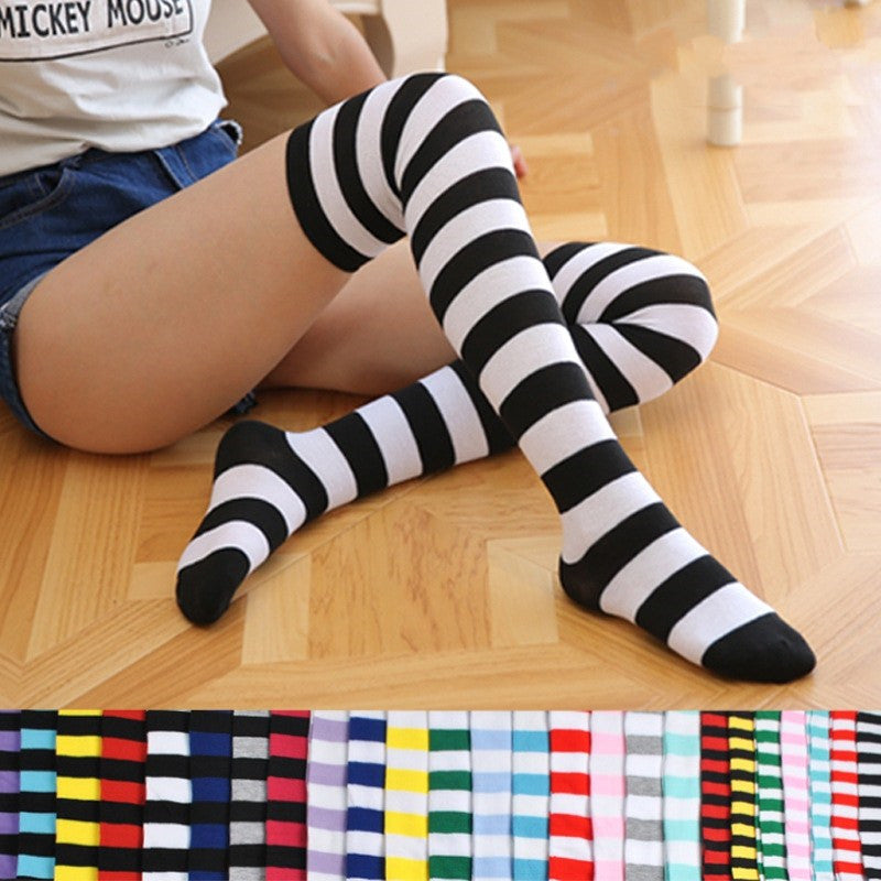 Color-Block Striped Socks — product image 1